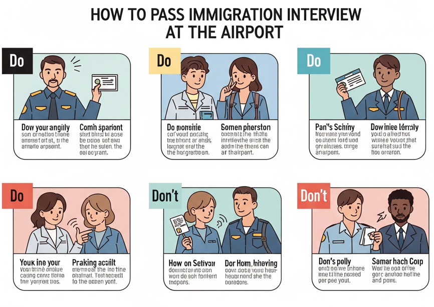 You are currently viewing How to Pass Immigration Interviews at the Airport: Do’s & Don’ts